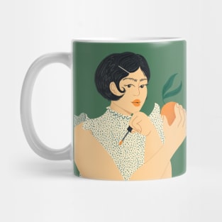 Orange Lipstick Mug